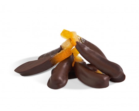 Цукаты апельсина в горьком шоколаде, 125г Цукаты апельсина в горьком шоколаде, 125г