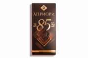 Горький шоколад "Априори" 85% какао, 100гр.