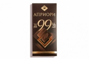 Горький шоколад "Априори" 99% какао, 100гр.