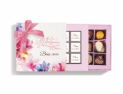 Подарочный набор (конфеты+шоколад с логотипом) "Цветы", 176г