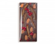 Шоколад ручной работы "Горький шоколад с цукатами и орехами" 100г
