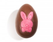 Шоколадные фигуры  "Яйцо с декором зайчик"